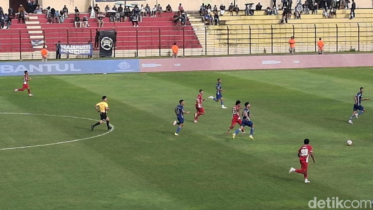 PSIM Yogyakarta memetik kemenangan 1-0 atas Semen Padang. (Foto: Serly Putri Jumbadi/detikJogja)