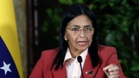 Wapres Venezuela Tuntut Pembebasan Maduro-Istri, Sentil AS Penculik Brutal