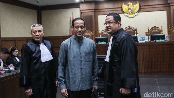 Pengacara Nadiem Protes Dibawa Pergi Saat Sidang Diskors