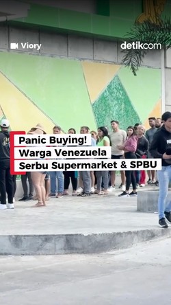 Video: Panic Buying! Warga Venezuela Serbu Supermarket & SPBU