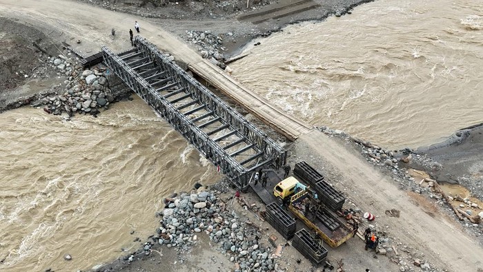 Pembangunan Jembatan Bailey Selesai di Nagan Raya