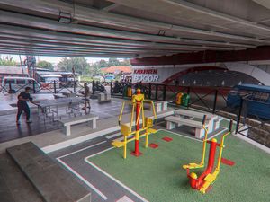 Kolong Flyover Cibinong Disulap Jadi Ruang Publik Warga