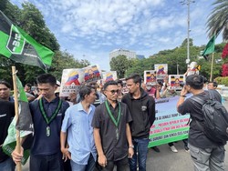 Buruh-Mahasiswa Demo Kedubes AS, Minta Presiden Venezuela Maduro Dibebaskan