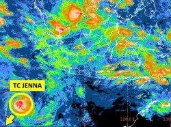 Siklon Tropis Jenna Terbentuk, Waspada Gelombang Tinggi di Wilayah Ini