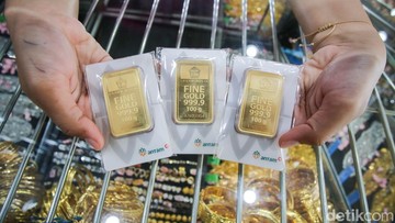 Berita dari Detik Finance: Sempat Tembus Rp 3 Juta, Harga Emas Turun Rp 57 Ribu/Gram dalam Sepekan