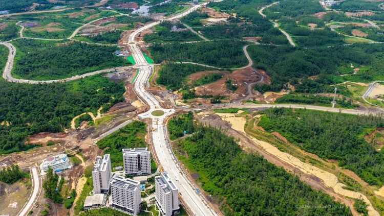 IKN Nusantara: Jalan Utama Kawasan Inti Memasuki Fase Penyelesaian Akhir