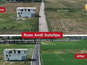 Bankeu Pemprov Poles Jalan di Sidrap: Dulu Tak Terurus, Kini Makin Mulus