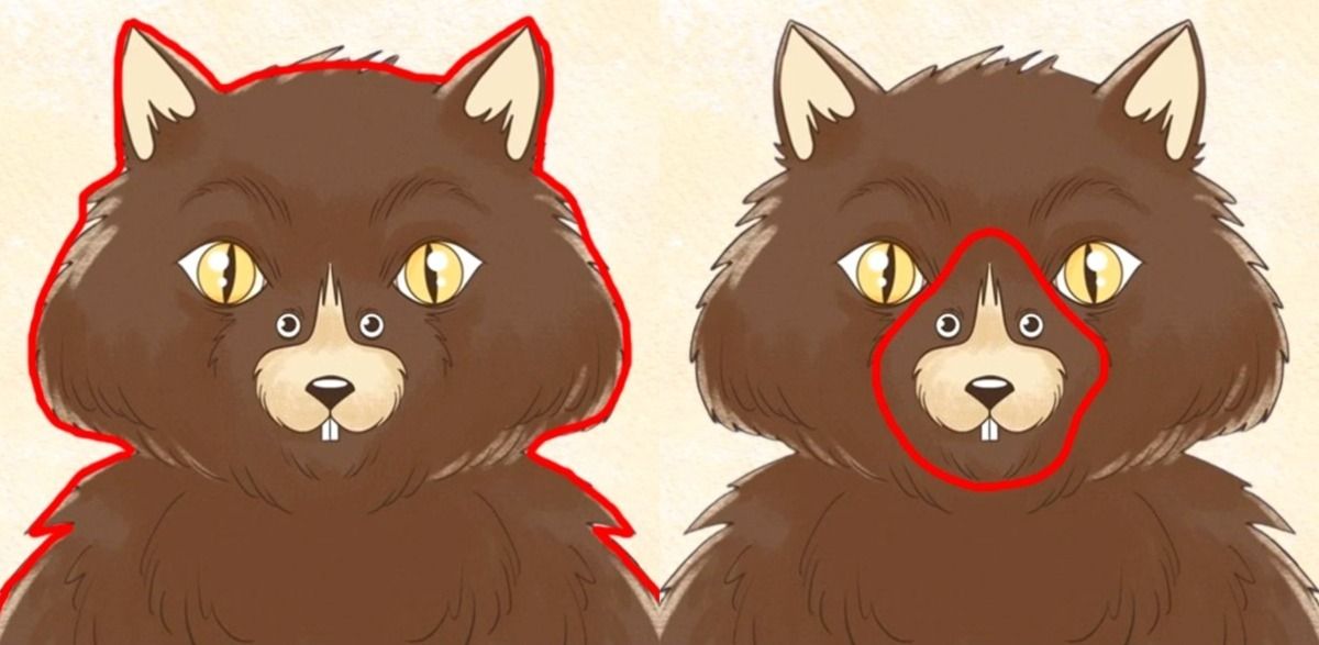 Tes kepribadian ilusi optik. Kucing berwarna coklat besar dan tikus kecil yang bersarang di bagian moncongnya. Lewat gambar sederhana tersebut, bisa mengungkap sifat dominan yang kamu miliki.