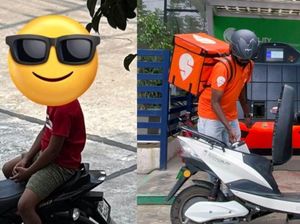 Tolak Tip Meski Bawa Anak, Sikap Pengantar Makanan Ini Tuai Pujian Netizen