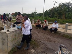 Sungai Cileuncat Meluap, 2 Hektare Sawah di Kroya Terendam Banjir