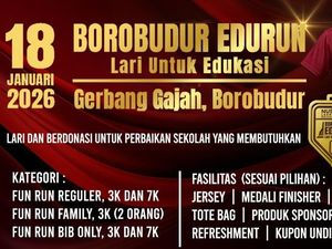 Borobudur Edu Run 7 Ajak Masyarakat Berlari Sambil Berkontribusi Sosial