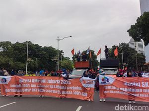 Video Massa Buruh Demo Lagi soal UMP 2026 di Depan Istana