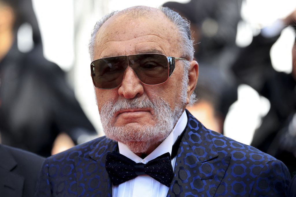 Former Romanian tennis player Ion Tiriac arrives for the screening of the film 