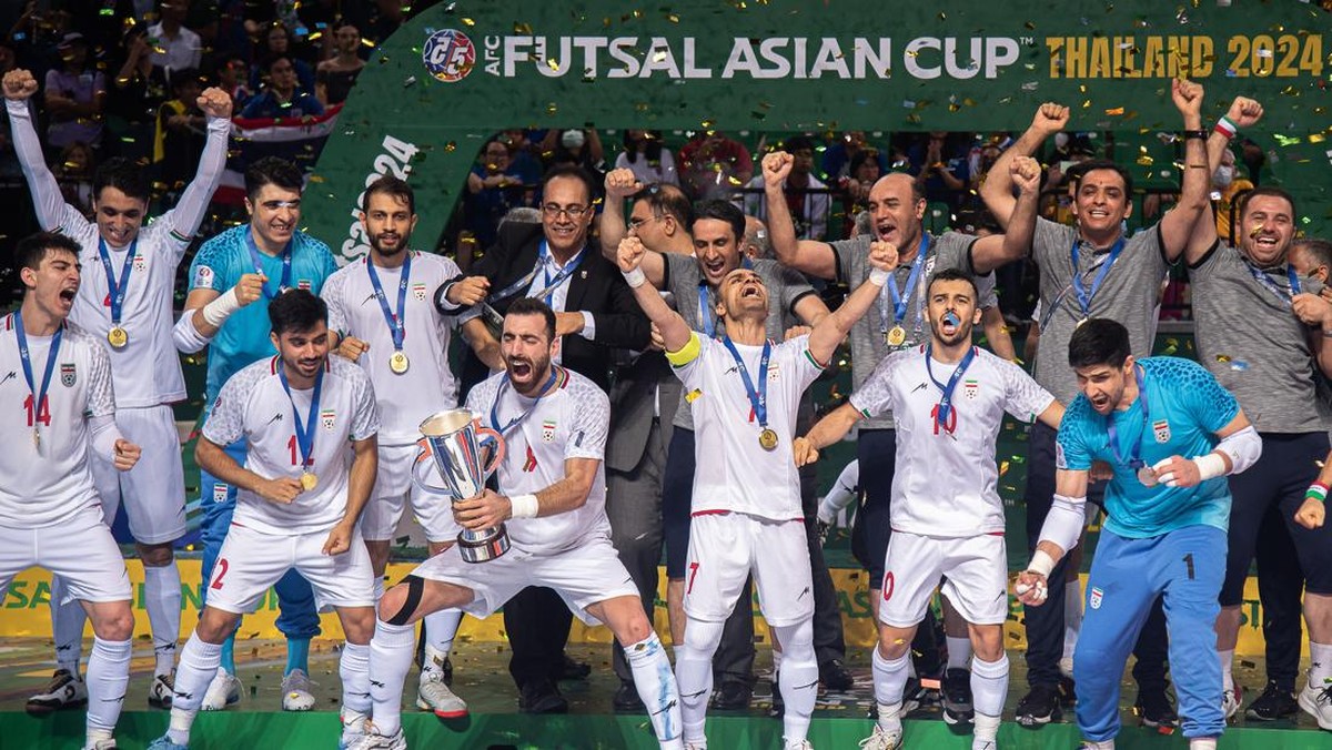 Iran Juara Piala Asia Futsal 2024. Foto: SOPA Images/LightRocket via Gett/SOPA Images
