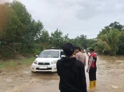 Jalan Musi Rawas-PALI Tergenang Banjir, Warga Diimbau Waspada