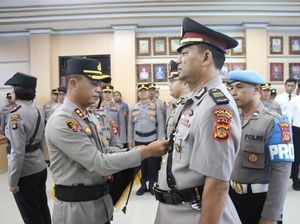 Kapolres Gianyar Lantik 4 Pejabat Baru, 2 Kapolsek Berganti