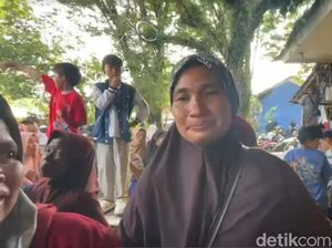 Mardiana Menangis Haru Bertemu Wapres Gibran di Tengah Banjir Kalsel