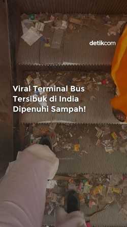 Video: Viral Terminal Bus Tersibuk di India Dipenuhi Sampah!