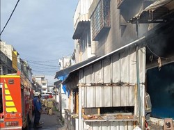 Warung di Pasar Karlis Tasikmalaya Terbakar Pedagang Alami Luka Bakar