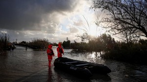 Hujan Berkepanjangan Rendam Ferras, Banjir Besar Landa Albania