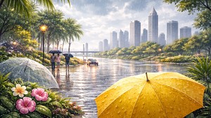 Hoki, Cuaca Surabaya Hari Ini Hujan Saat Imlek