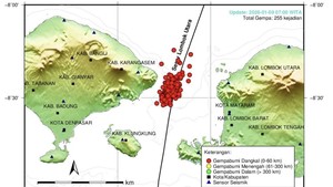 255 Gempa Terdeteksi di Selat Lombok dalam Lima Hari, Begini Penjelasan BMKG