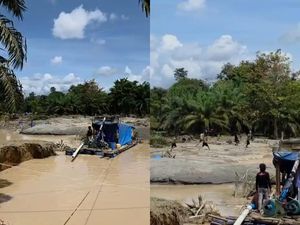 Polisi Gerebek Tambang Emas Ilegal di Tebo, 8 Pekerja Ditangkap