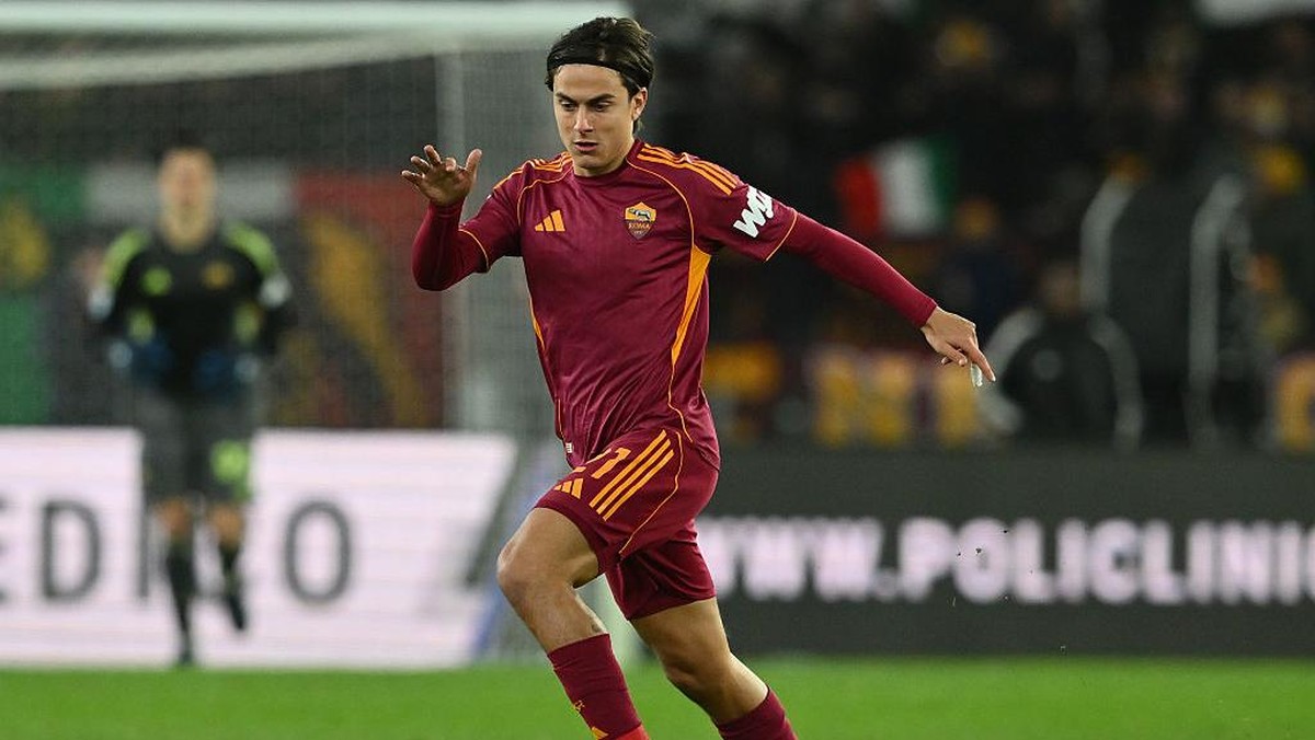Paulo Dybala belum mencetak gol lagi untuk AS Roma sejak Oktober 2025  (Foto: Getty Images/Giuseppe Bellini)