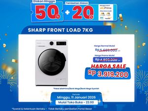 Mesin Cuci Front Load Banting Harga di Transmart Full Day Sale
