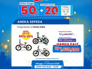 Cuma di Transmart Full Day Sale, Beli Sepeda Anak Diskonnya Jumbo