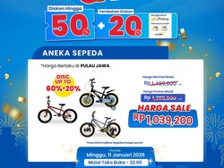 Cuma di Transmart Full Day Sale, Beli Sepeda Anak Diskonnya Jumbo