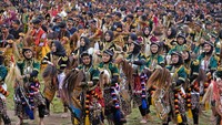 3 Ribu Pelajar Tampilkan Tari Jaran Kepang di Temanggung