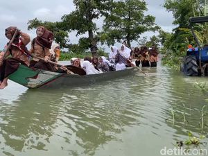 Curah Hujan Tinggi, Sejumlah Wilayah di Jatim Masih Terendam Banjir
