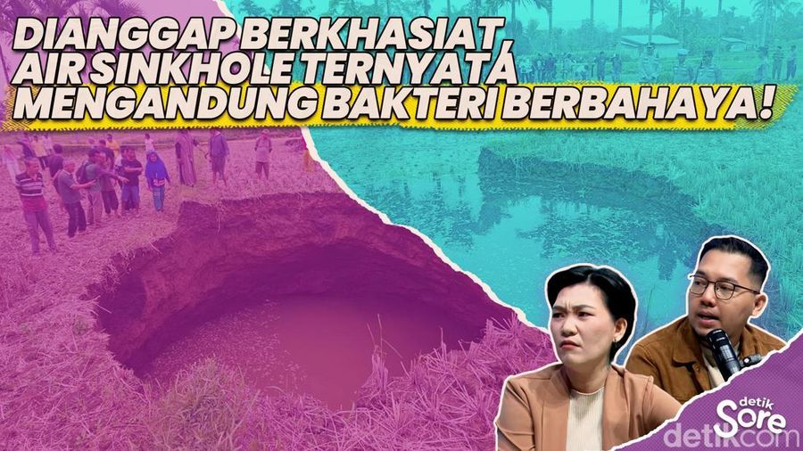 Video: Heboh Sinkhole di Sumbar Keluarkan Air Berkhasiat