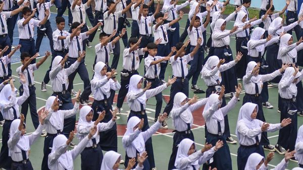 Pascalibur Semester, Siswa SMPN 1 Ciamis Kembali Masuk Sekolah