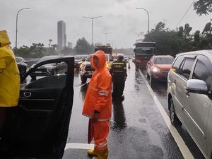 Kecelakaan di KM 11 Tol Serpong Arah Jakarta, Lalin Tersendat