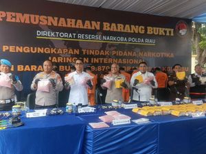 Polda Riau Musnahkan Narkoba Rp 43,9 M Hasil Tangkapan Jelang Tahun Baru