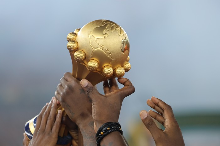 ABIDJAN, IVORY COAST - FEBRUARY 11: Players of Ivory Coast lift the trophy at the end of the 2023 CAF Africa Cup of Nations (AFCON) Final match between Nigeria and Ivory Coast at Alassane Ouattara Stadium in Abidjan, Ivory Coast on February 11, 2024.