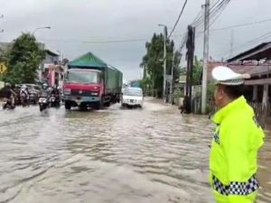 Pantura Kudus-Pati Masih Kebanjiran Pagi Ini