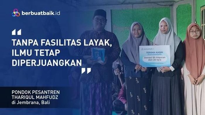 Minim Alat Belajar dan Buku, Santri Korban Banjir Bali Tetap Semangat