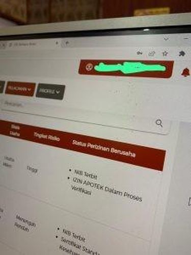 Contoh notifikasi izin apotek di OSS. Foto Dok: Legalitas Cepat