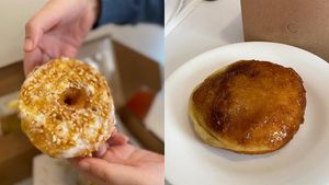 Nyam! Jajan Donat Ubi Topping Kopi Gula Aren dan Jasuke Enak di Bekasi