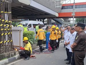 Pramono Mulai Pembongkaran Tiang Monorel di Rasuna Said