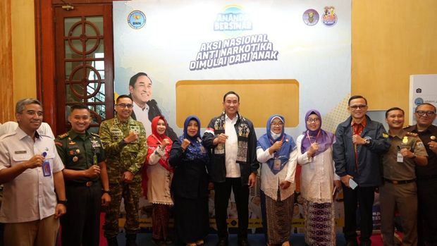 Kepala Badan Narkotika Nasional, Komjen Suyudi Ario Seto, menjadi narasumber dalam kegiatan Career Day Musyawarah Guru Bimbingan Konseling (MGBK)