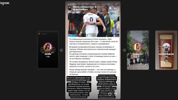 Khabib Nurmagomedov membela Xabi Alonso.