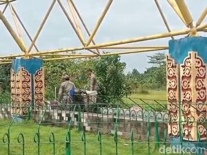 Satpol PP Mataram Tertibkan Lapak-lapak PKL Liar di Tembolak