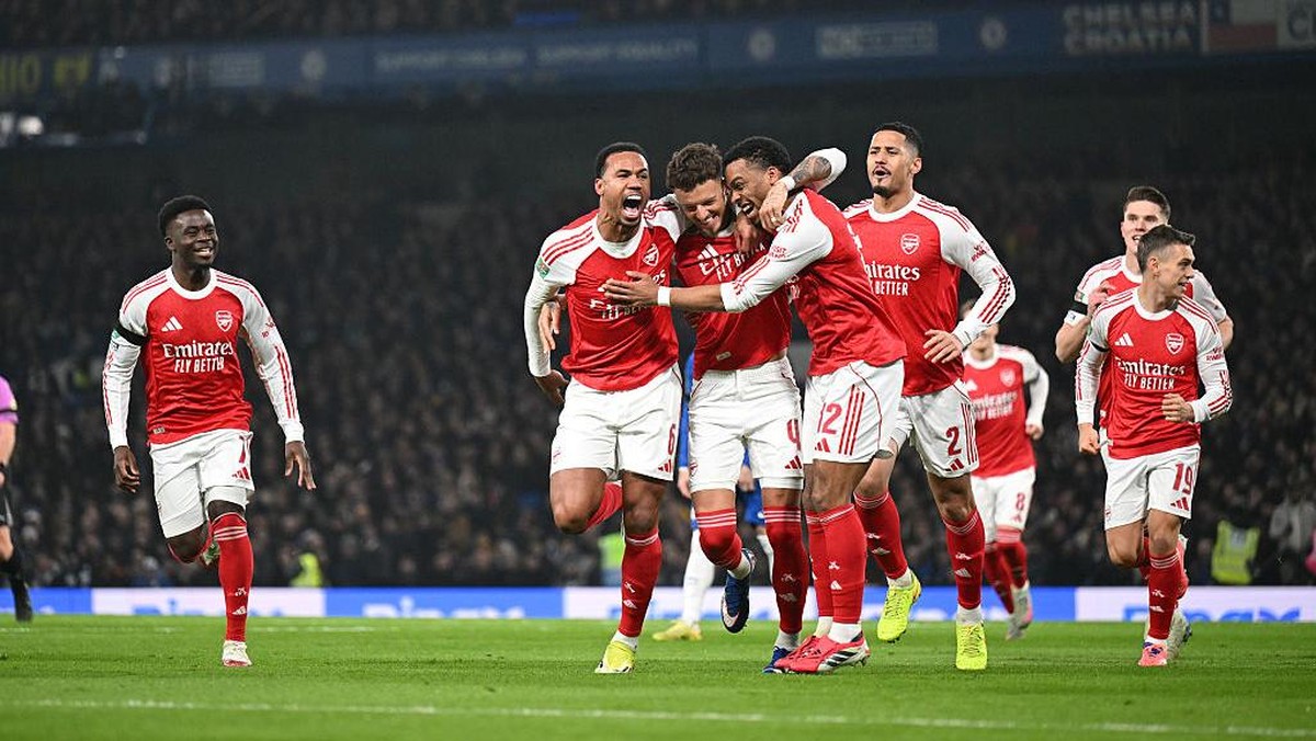 rsenal Foto: Arsenal FC dijagokan memetik kemenangan atas Inter Milan di Liga Champions.  ( via Getty Images/Stuart MacFarlane)