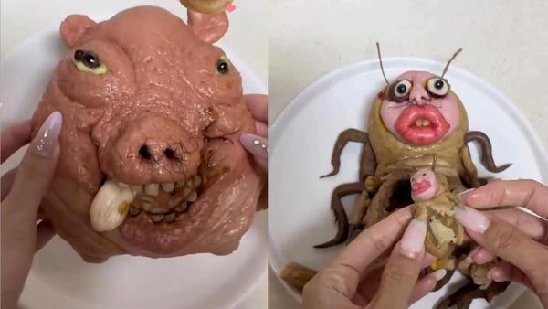 Bikin Bergidik! Roti Kukus Buruk Rupa Bentuk Babi hingga Kecoak
