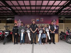 Polres Kediri Kota Kembalikan Motor Korban Curanmor, Gratis!