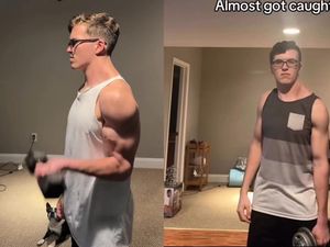 Penampakan Pemuda yang Cuma Latih Satu Sisi Tubuh, Hasilnya Otot Besar Sebelah